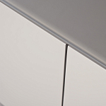 Тумба под телевизор со стеклянной столешницей и с выдвижными ящиками Minimalist Accent варинант исполнения - 3 | Loft Concept в Воронеже