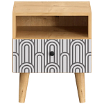 Прикроватная тумба с изображением на ящике Elise Nightstand варинант исполнения - 7 | Loft Concept в Воронеже