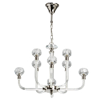Люстра с 8-ю лампами и гранеными стеклянными плафонами Prism Gala варинант исполнения - 2 | Loft Concept в Воронеже