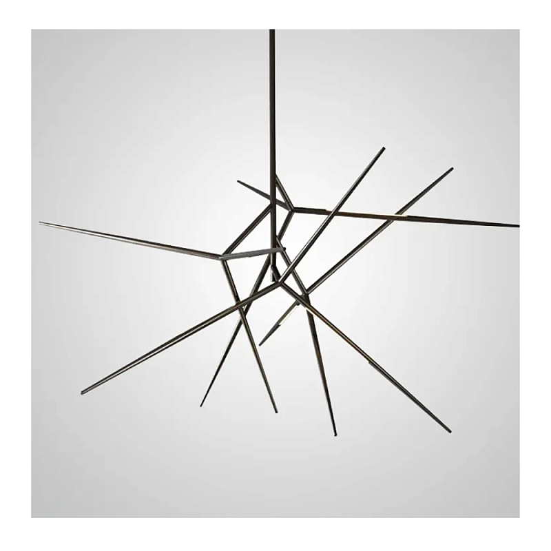 Люстра FLASK Black Глянцевый черный в Воронеже | Loft Concept 