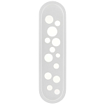 Бра белое овальной формы White Holes варинант исполнения - 2 | Loft Concept в Воронеже