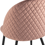 Мягкий стул в велюре пыльно-розового цвета Miruna Chair варинант исполнения - 7 | Loft Concept в Воронеже