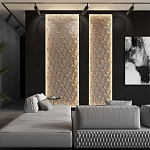 Гипсовая 3D панель с принтографией PM-50 варинант исполнения - 5 | Loft Concept в Воронеже