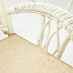 Комплект обеденный из ротанга Eloise grand white варинант исполнения - 7 | Loft Concept в Воронеже