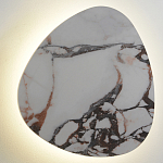 Бра треугольной формы бело-коричневый мрамор Длина 47 см Ginger & Jagger варинант исполнения - 1 | Loft Concept в Воронеже