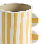 Ваза из фаянса Brighter than the Stars жёлтая полоска варинант исполнения - 2 | Loft Concept в Воронеже