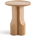 Приставной столик из массива дерева Walnut Triple варинант исполнения - 2 | Loft Concept в Воронеже