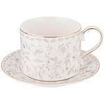 Чайный сервиз из фарфора с цветочным принтом на 6 персон 14 предметов Floral Charm варинант исполнения - 1 | Loft Concept в Воронеже