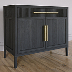 Буфет Primo с двумя ящиками и двумя фасадами Черный дуб варинант исполнения - 3 | Loft Concept в Воронеже