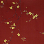 Обои ручная роспись Cherry Tree Special Colourway on Scarlet Lady dyed silk варинант исполнения - 1 | Loft Concept в Воронеже