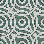 Дизайнерская плитка с узором Петли варинант исполнения - 1 | Loft Concept в Воронеже