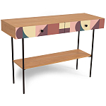 Консоль с принтом на ящиках Elise Console Table варинант исполнения - 16 | Loft Concept в Воронеже