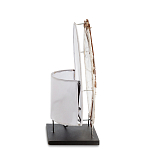 Настольная лампа из перламутра и дерева на подставке Indonesian Shell варинант исполнения - 5 | Loft Concept в Воронеже