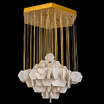 Люстра с фигурными подвесками из натурального камня Glowing Spheres варинант исполнения - 3 | Loft Concept в Воронеже