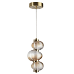 Подвесной светильник с 3-мя рифлеными стеклянными шарами Marcelh Light варинант исполнения - 2 | Loft Concept в Воронеже