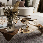 Дизайнерский журнальный стол волнистой формы Nyxacad варинант исполнения - 3 | Loft Concept в Воронеже