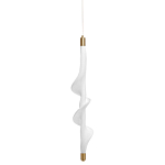 Люстра с белым скрученным плафоном Golden Swirl варинант исполнения - 1 | Loft Concept в Воронеже