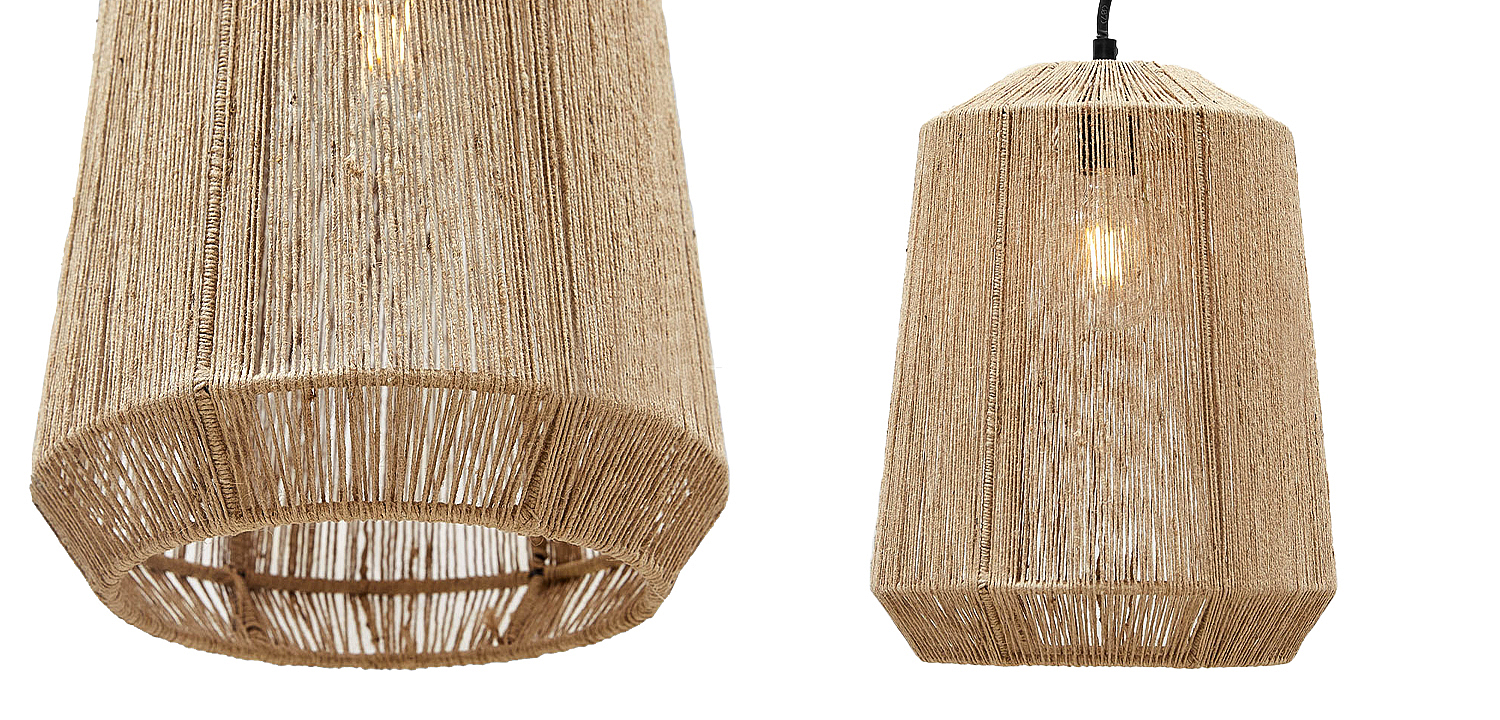Подвесная люстра с плетеным плафоном Uma Wicker Chandelier Подвесная люстра с плетеным плафоном Uma Wicker Chandelier - Loft-Concept в Воронеже