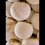 Люстра подвесная с сферическими плафонами из натурального камня Glowing Spheres варинант исполнения - 4 | Loft Concept в Воронеже