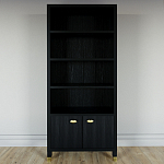 Книжный Стеллаж Elsa Dreams Black с задней стенкой варинант исполнения - 5 | Loft Concept в Воронеже