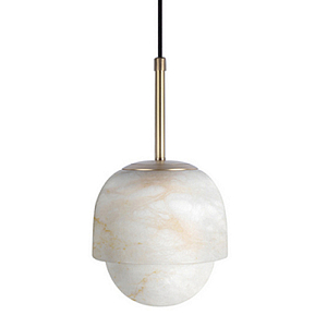 Подвесной светильник из белого алебастра Cryptocrystalline Stone