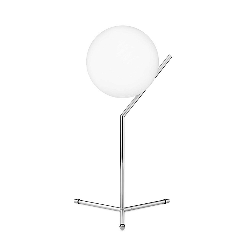 Настольная лампа Flos IC Lights T Chrome Хром Белый в Воронеже | Loft Concept 