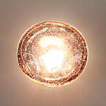 Бра с круглым плафоном из прозрачного стекла с пузырьками воздуха Effervia  варинант исполнения - 6 | Loft Concept в Воронеже