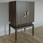 Кабинетный шкаф Elsa Dreams Walnut с 2-мя ящиками варинант исполнения - 6 | Loft Concept в Воронеже