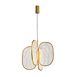 Люстра с гравировкой на акриловых плафонах Gravyura Bronze D 50 см варинант исполнения - 2 | Loft Concept в Воронеже