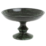 Фруктовница большая из натурального камня Змеевик Шабровский Natural Stone Fruit Bowls варинант исполнения - 1 | Loft Concept в Воронеже