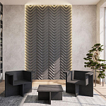 Гипсовая 3D Панель LOVE SPRUCE варинант исполнения - 1 | Loft Concept в Воронеже