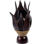 Настольная лампа черная INDONESIAN LAMPS 1 варинант исполнения - 1 | Loft Concept в Воронеже