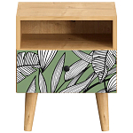Прикроватная тумба с изображением на ящике Elise Nightstand варинант исполнения - 18 | Loft Concept в Воронеже