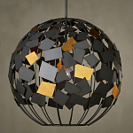 Люстра в форме сферы с декором из металлических квадратов Path to the Stars варинант исполнения - 3 | Loft Concept в Воронеже
