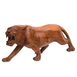 Статуэтка в виде тигра из дерева суар Predator варинант исполнения - 1 | Loft Concept в Воронеже