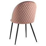 Мягкий стул в велюре пыльно-розового цвета Miruna Chair варинант исполнения - 4 | Loft Concept в Воронеже