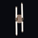 Бра с круглым основанием золотого цвета и двумя вертикальными плафонами Hex Scaffold варинант исполнения - 2 | Loft Concept в Воронеже