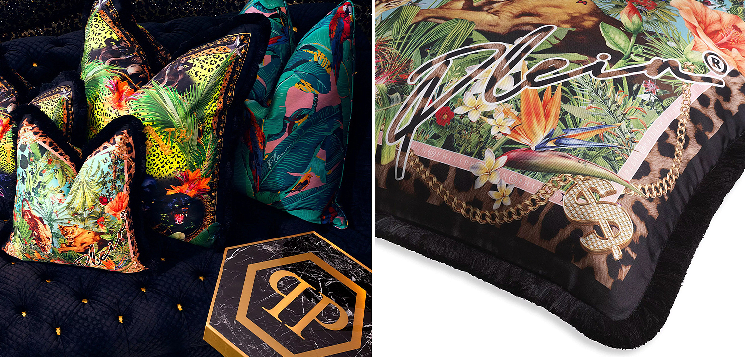 Подушка Philipp Plein Cushion Silk Exotic 70 x 70 Подушка Philipp Plein Cushion Silk Exotic 70 x 70 - Loft-Concept в Воронеже