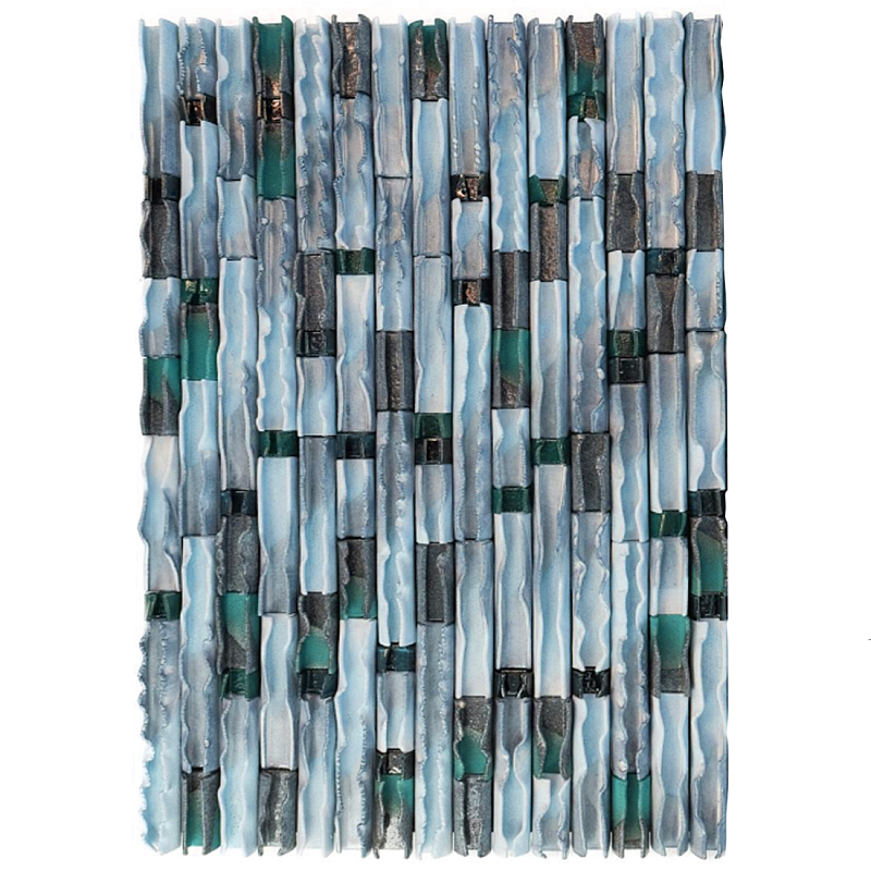 Фактурное Панно на стену Blue Energy Flow  Голубой в Воронеже | Loft Concept 