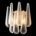 Бра с подвесками из рифленного стекла в форме капель Textured Glass варинант исполнения - 1 | Loft Concept в Воронеже