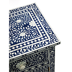 Комод инкрустация костью ORIENTAL Indian синий орнамент варинант исполнения - 4 | Loft Concept в Воронеже
