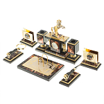 Настольный письменный набор из яшмы и долерита с декором в виде коня Manager Organizer варинант исполнения - 3 | Loft Concept в Воронеже