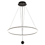 Светодиодная люстра Black LED Circle and Ball Lamp варинант исполнения - 2 | Loft Concept в Воронеже