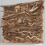 Большая Абстрактное Панно из веток и нитей Dryad Wall Art варинант исполнения - 1 | Loft Concept в Воронеже