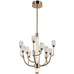 Люстра с декором в виде кристаллов из хрусталя Kenneth Crystal Stone Chandelier 12 варинант исполнения - 2 | Loft Concept в Воронеже