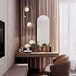 Подвесной светильник с 2-мя сферическими плафонами из рельефного акрила Pearls Suspension Hanging Lamp варинант исполнения - 2 | Loft Concept в Воронеже