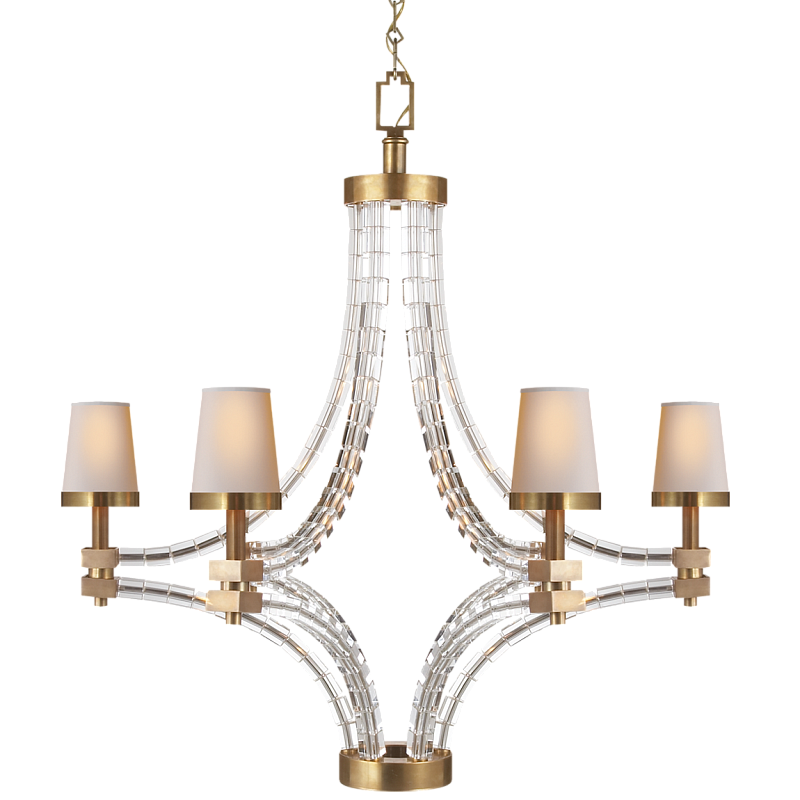 Люстра Crystal Cube Large Chandelier Латунь Прозрачный Люстра Crystal Cube Large Chandelier Латунь Прозрачный в Воронеже | Loft Concept