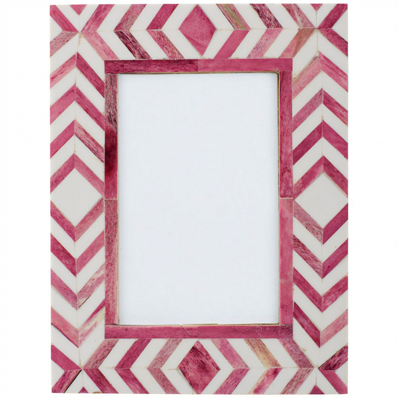 Фоторамка кость Pink Indian Bone Inlay photo frame Розовый Фоторамка кость Pink Indian Bone Inlay photo frame Розовый в Воронеже | Loft Concept