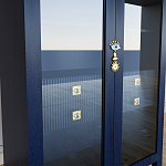 Дизайнерский шкаф витрина Elsa Dreams Blue с 4-мя ящиками варинант исполнения - 4 | Loft Concept в Воронеже