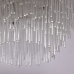 Люстра круглая с прозрачными стеклянными трубками Nembus варинант исполнения - 6 | Loft Concept в Воронеже